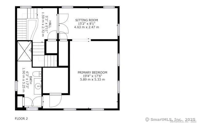 a picture of a bench in front of a door