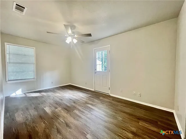 wooden floor in an empty room