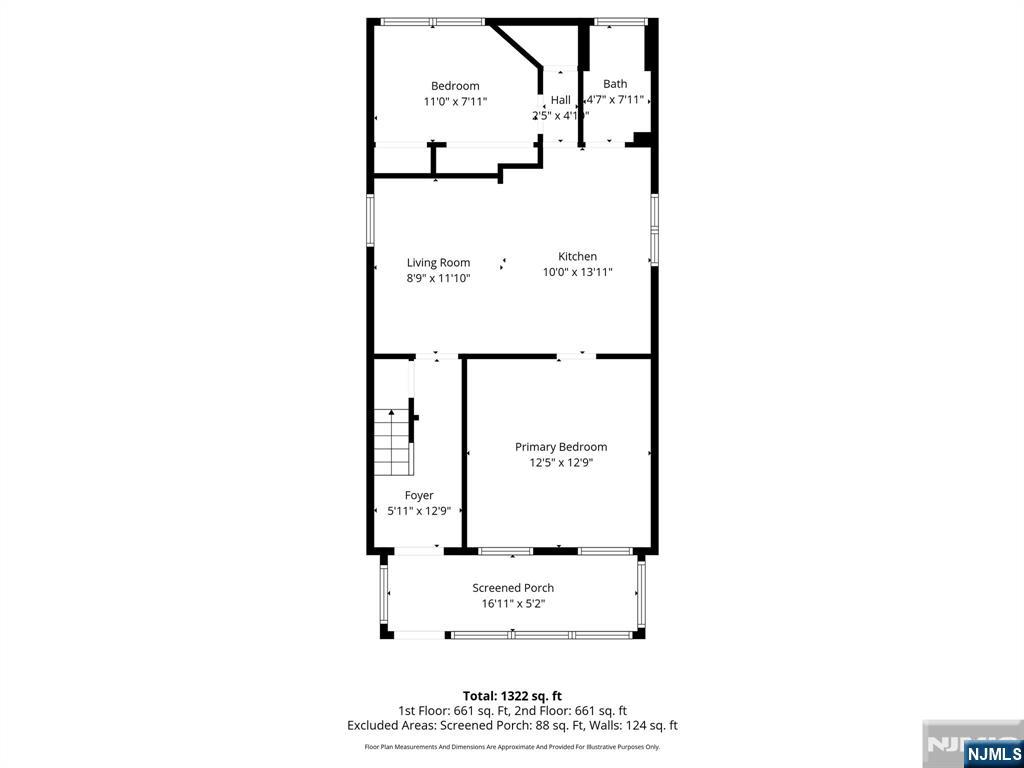 110 Tappan Street Kearny, NJ 07032 - Photo 11 of 13 a picture of a floor plan