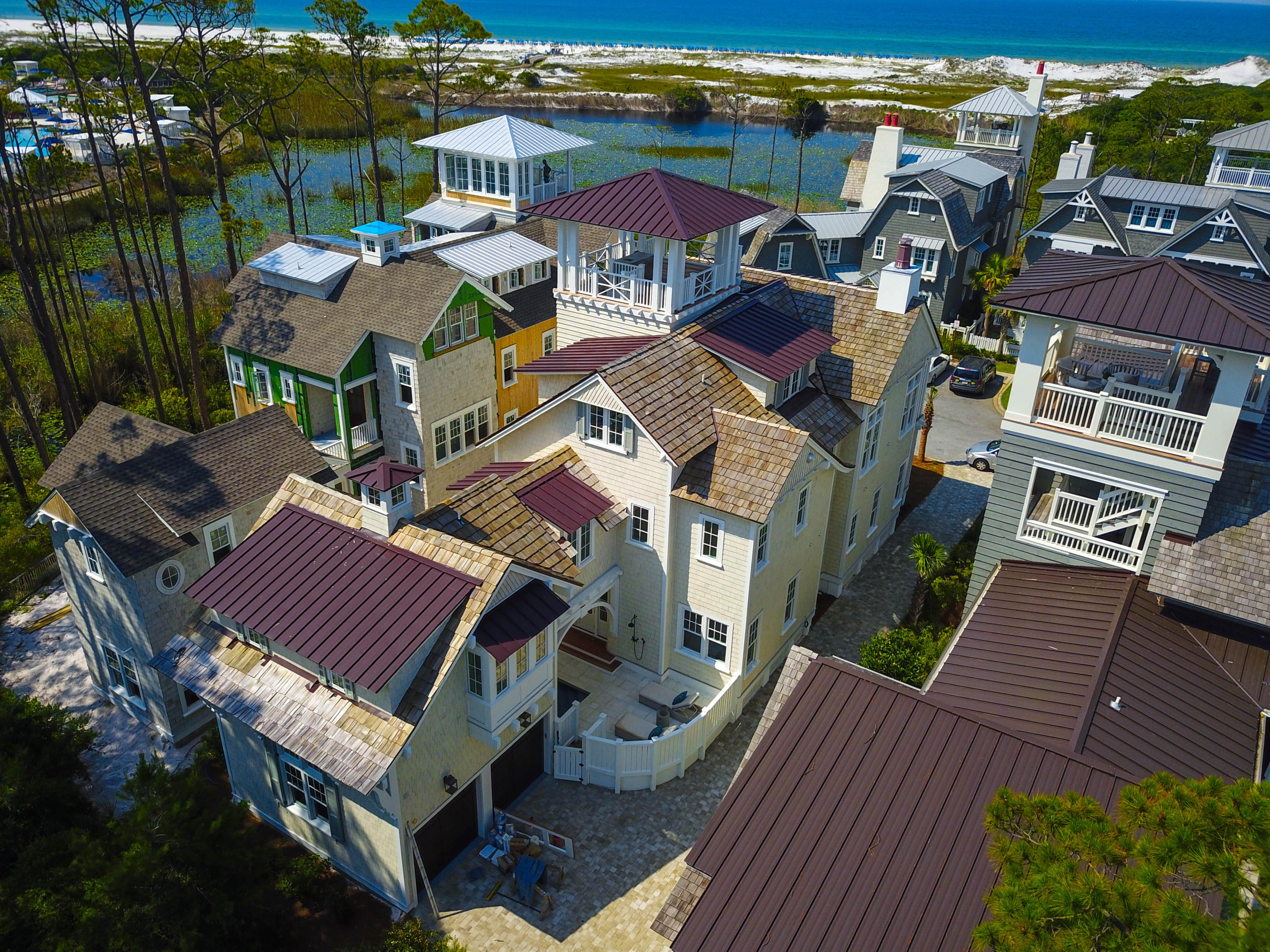 Lot 50 South Compass Point Way Watersound, FL 32461 - Photo 86 of 89 an aerial view of a house with a garden