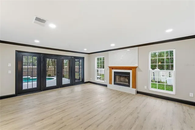 a view of a house with a swimming pool