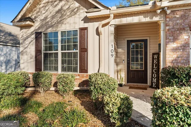 a front view of a house