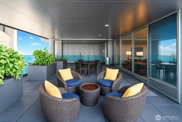 a view of entryway with workspace