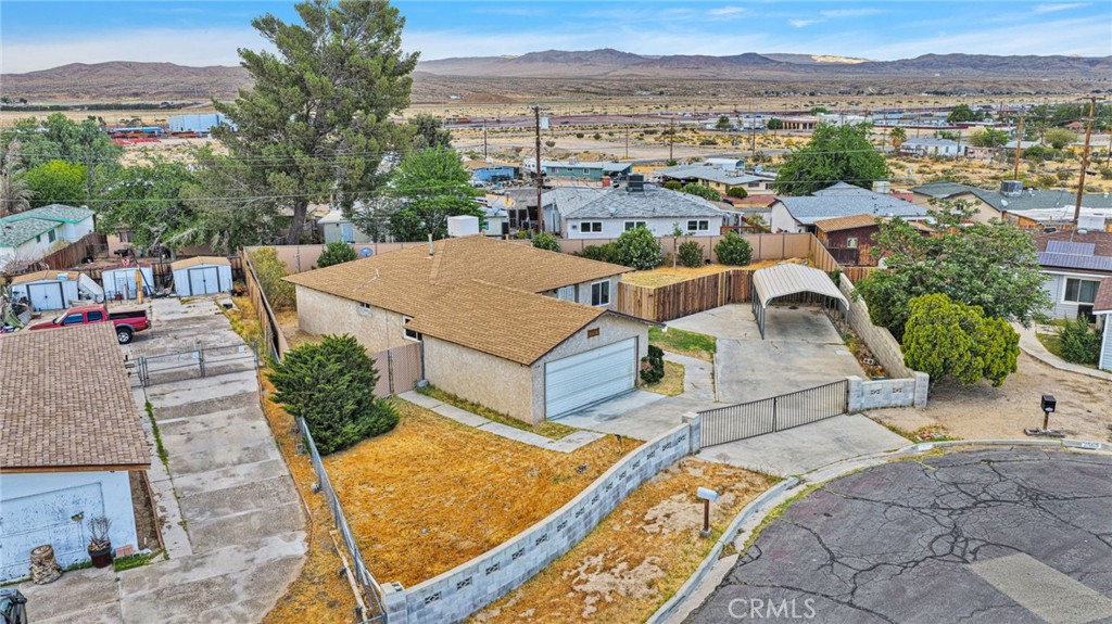 2567 Perth Court Barstow, CA 92311 - Photo 47 of 56 an aerial view of a house with a yard