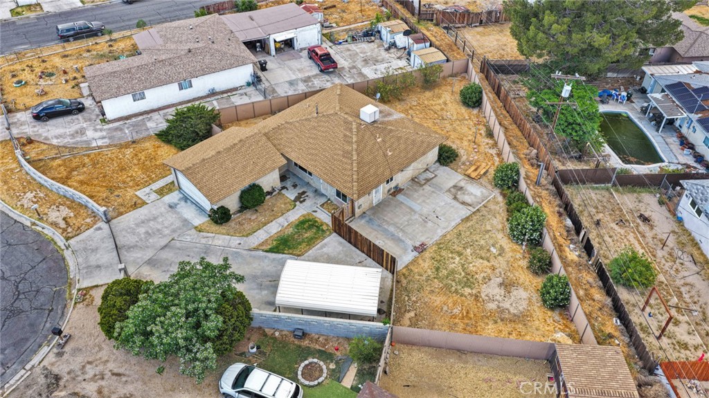 2567 Perth Court Barstow, CA 92311 - Photo 48 of 56 an aerial view of a house with a yard