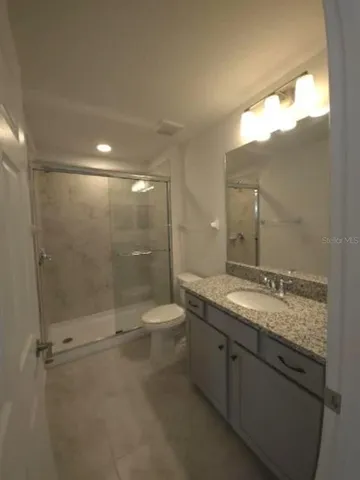 a view of a room with an empty space