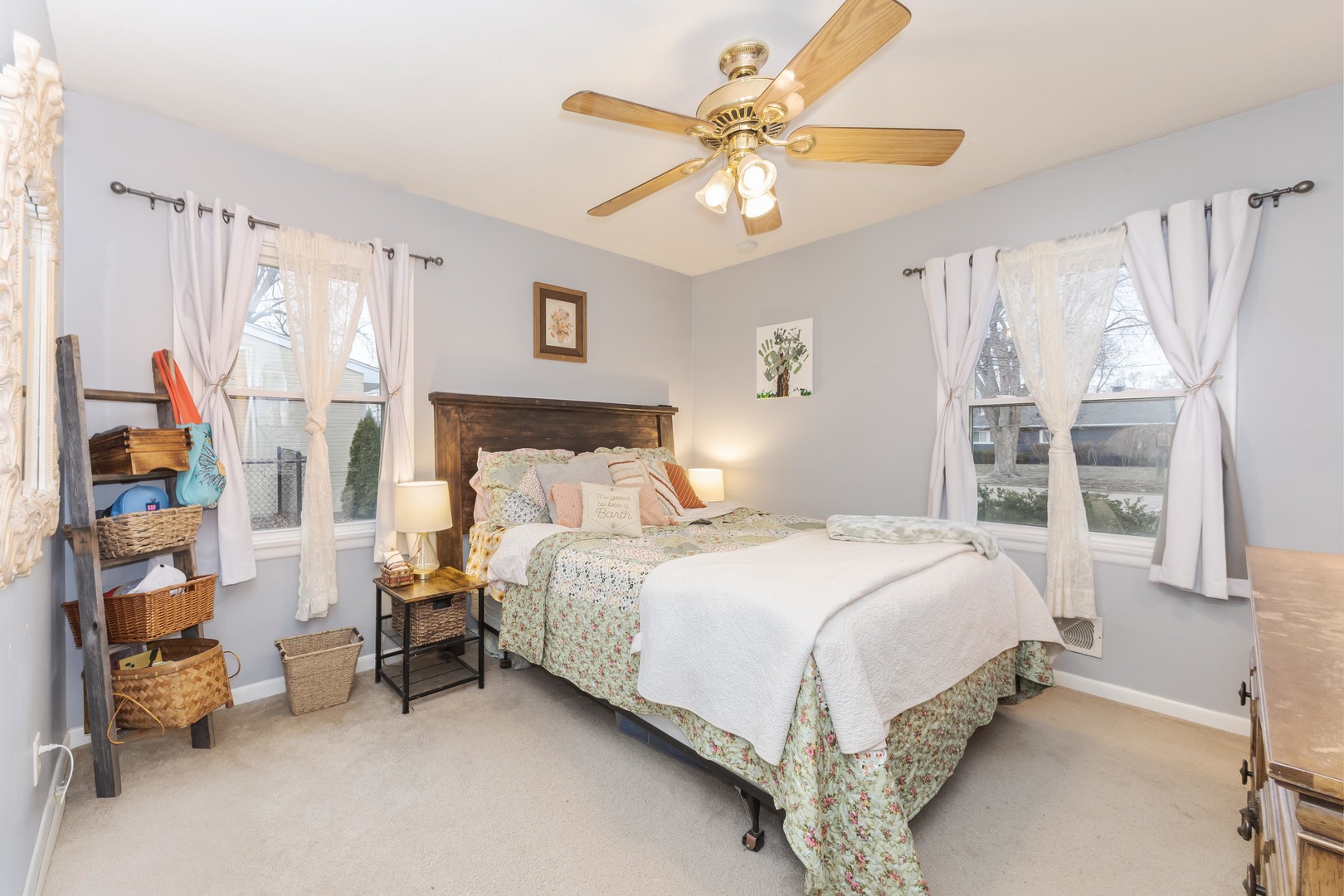 1903 Croxton Avenue Bloomington, IL 61701 - Photo 8 of 55 a bedroom with a bed and a chandelier