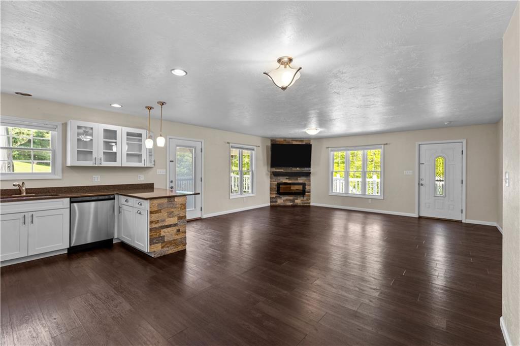 509 Quail Hill Road Normalville, PA 15469 - Photo 8 of 26 a large kitchen with lot of counter top and outdoor space