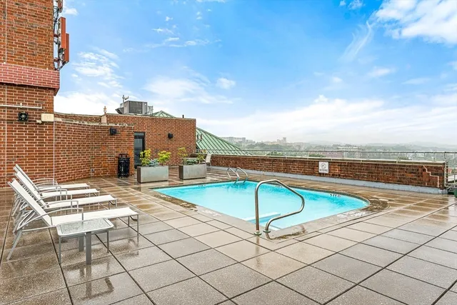 a view of a terrace with chairs
