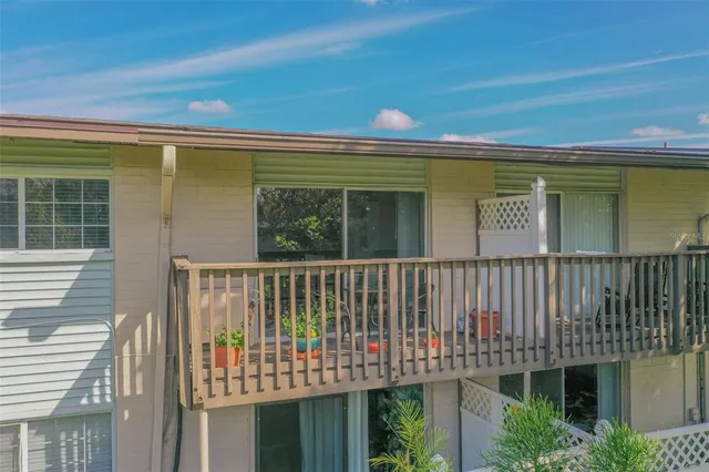 a view of a garden with a fountain