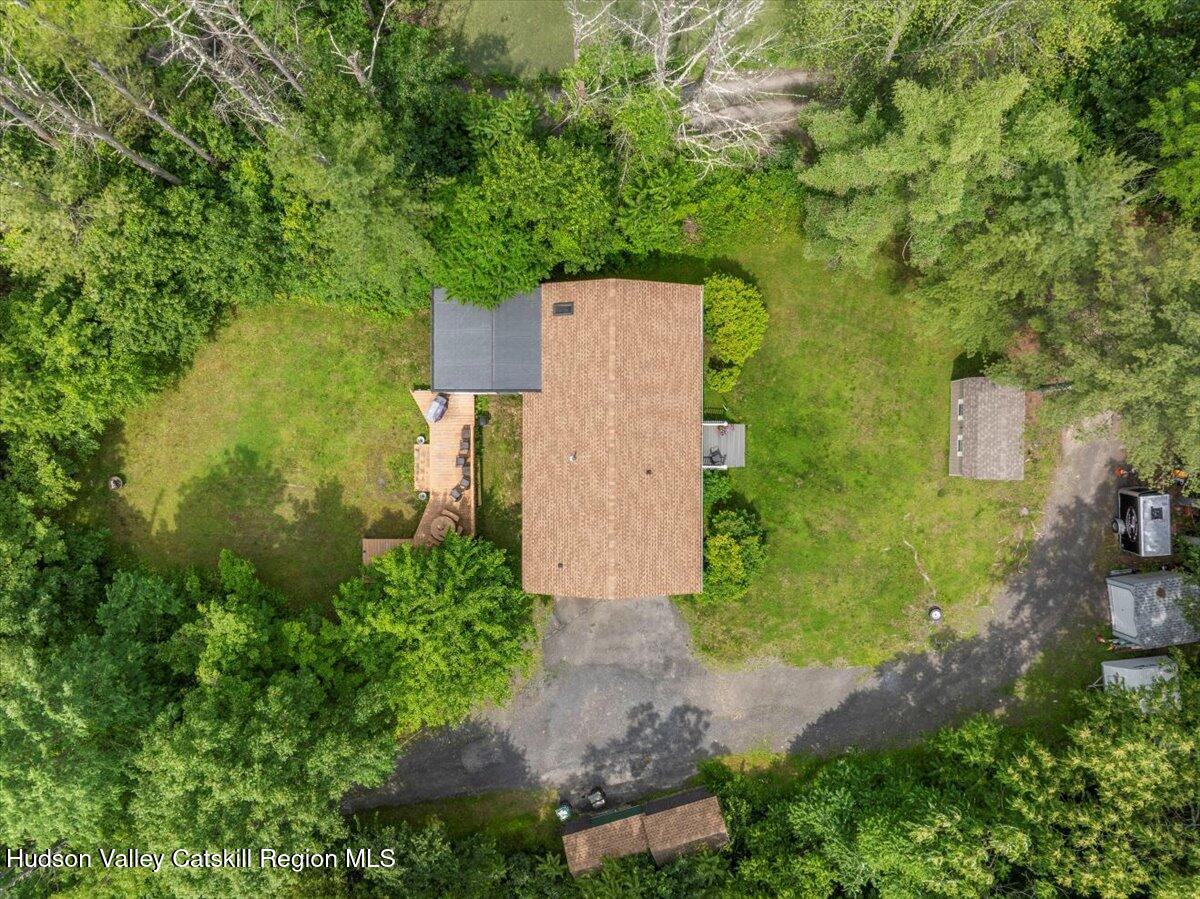 61 Travis Boulevard Catskill, NY 12414 - Photo 28 of 30 an aerial view of a house with a yard