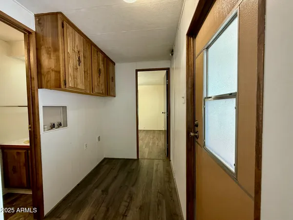 a view of front door