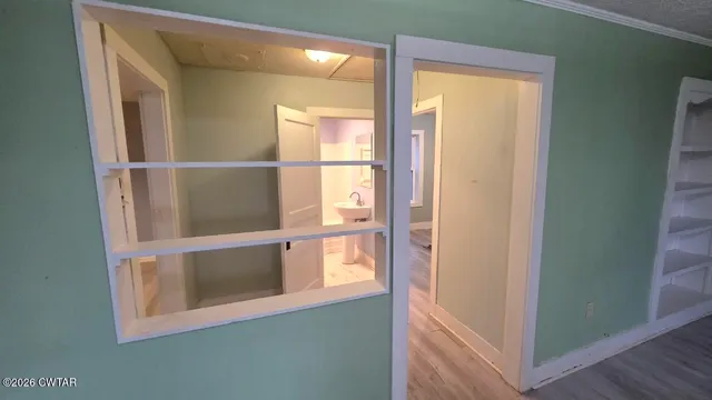 a view of front door