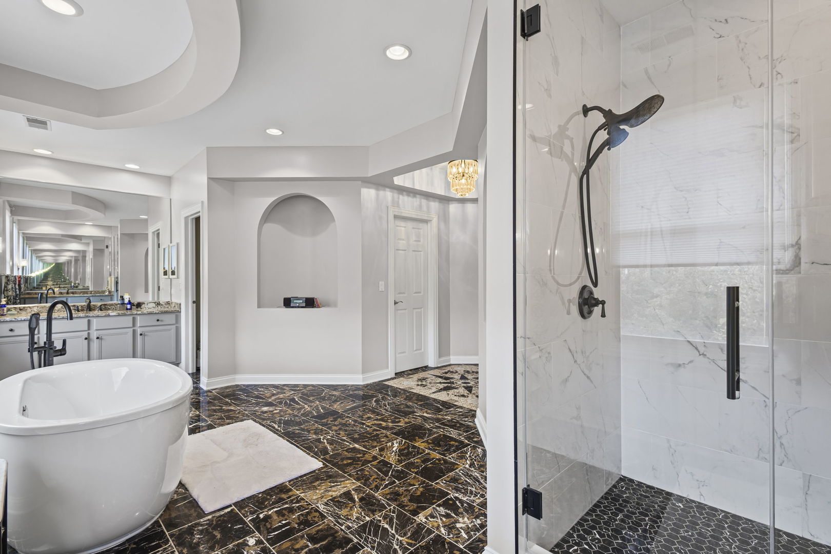 2005 Valor Court Glenview, IL 60026 - Photo 10 of 15 a bathroom with a sink toilet and shower