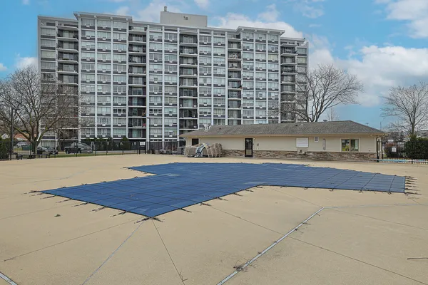 a view of building with a outdoor space