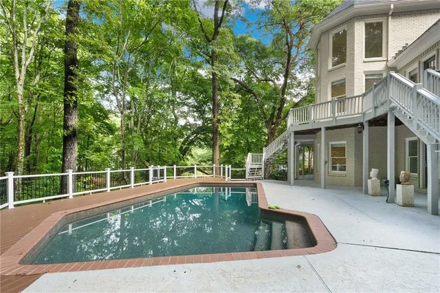 a view of a house with pool