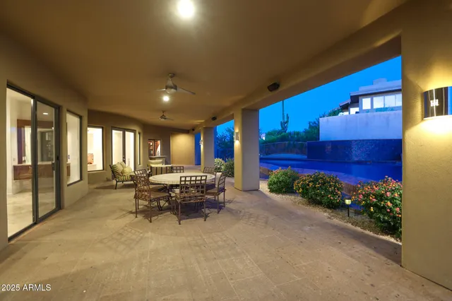 an aerial view of a town with couple of houses