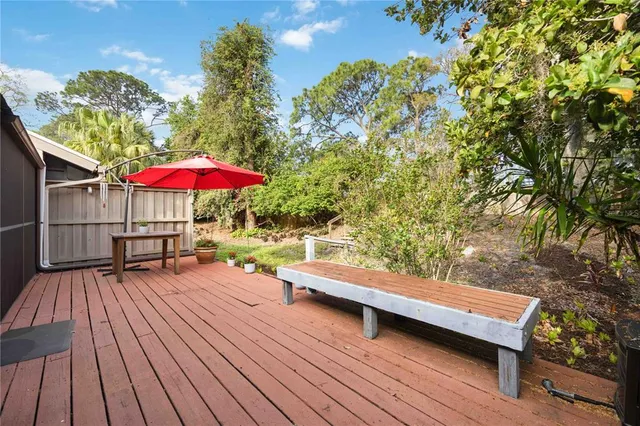 a view of a backyard of a house