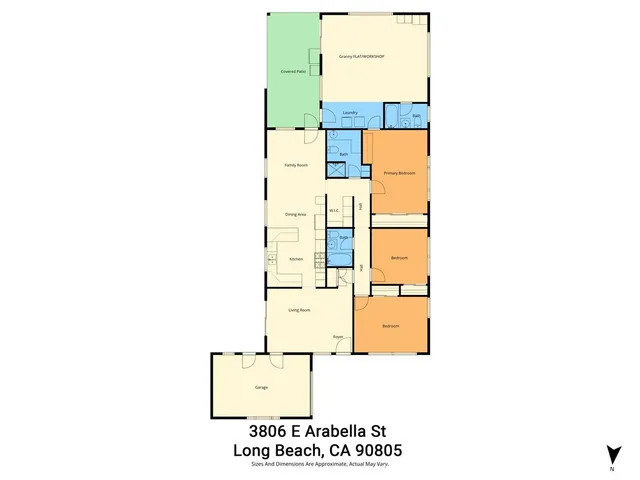 $899,000 | 3806 East Arabella Street, Long Beach, CA 90805