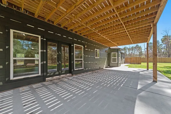 a view of a porch