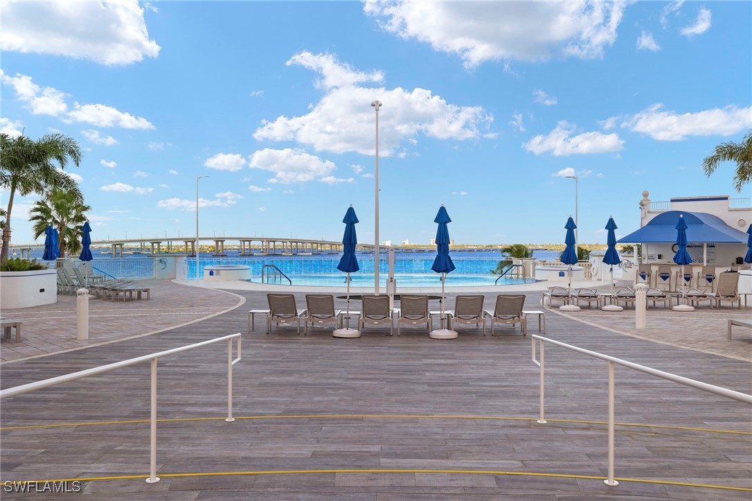 2745 First Street, Unit 1906 Fort Myers, FL 33916 - Photo 28 of 33 a view of outdoor space with seating