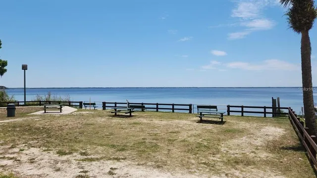 a view of outdoor space with seating area
