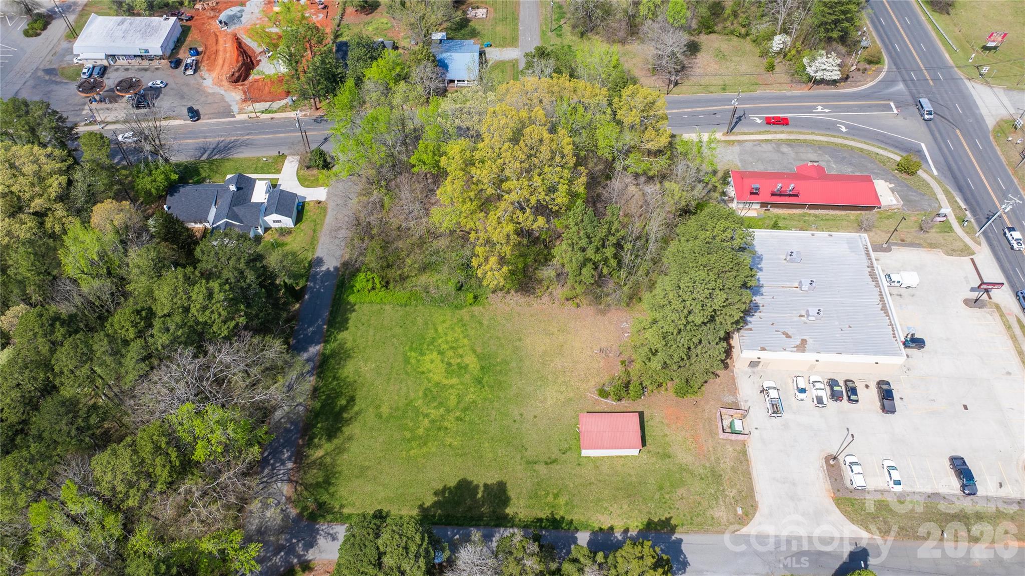 35 Varner Street Denton, NC 27239 - Photo 7 of 16 an aerial view of residential houses with outdoor space and trees