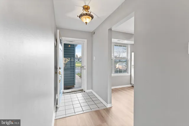 a view of an entryway and a window