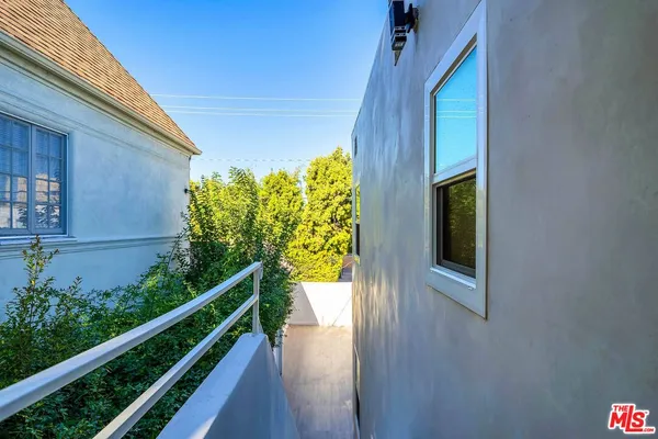 a view of a balcony