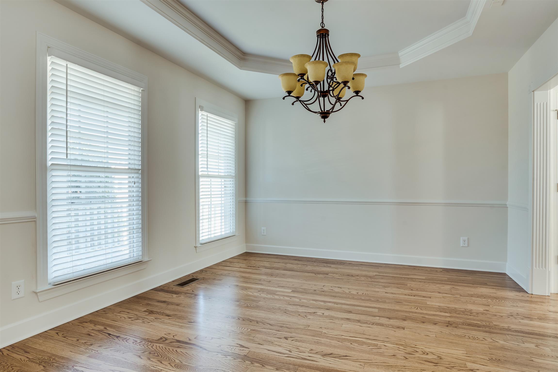 134 Wise Road Franklin, TN 37064 - Photo 6 of 30 Formal dining room with trey ceiling and chair rail