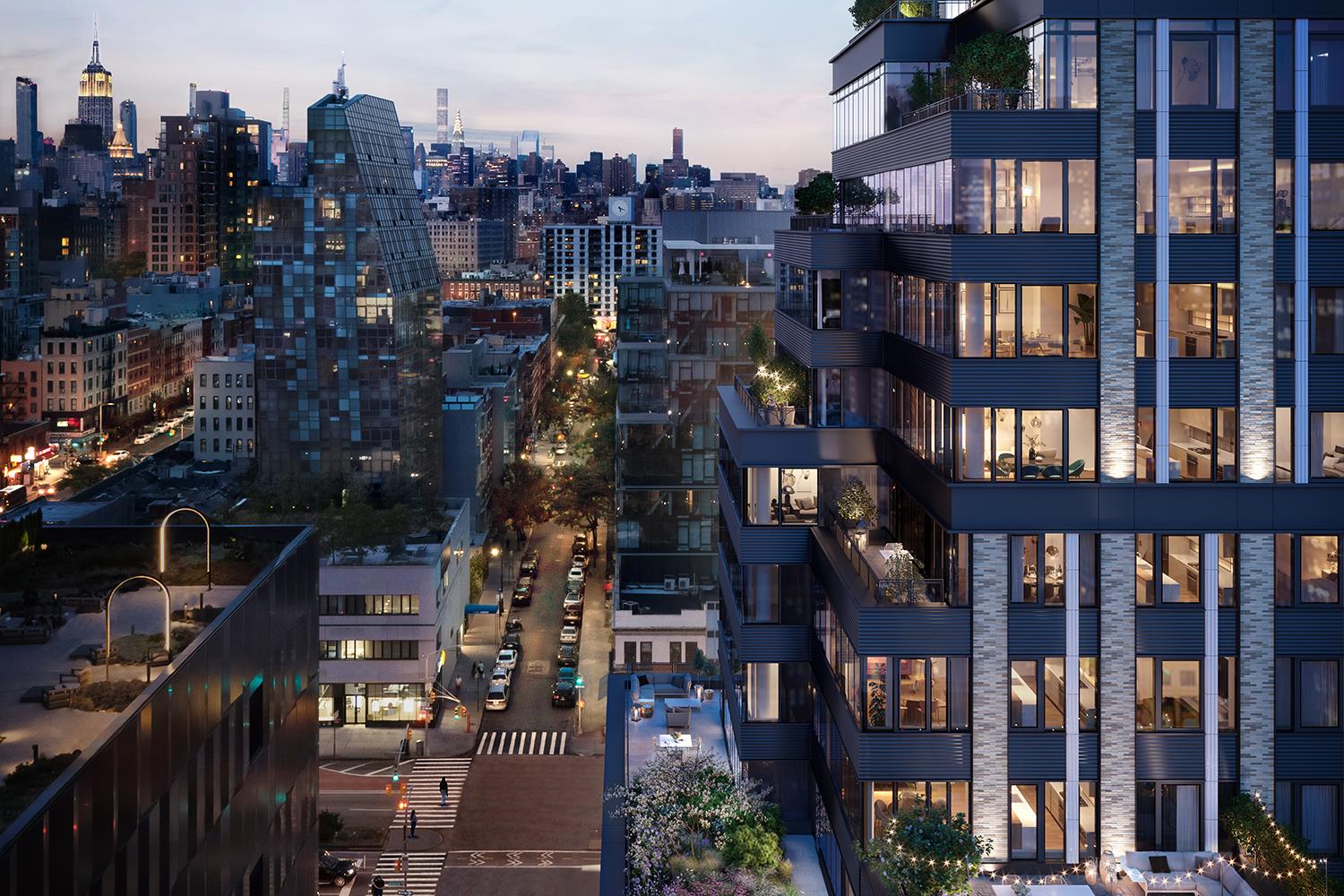 202 Broome Street, Unit 6F Manhattan, NY 10002 - Photo 18 of 19 a city view