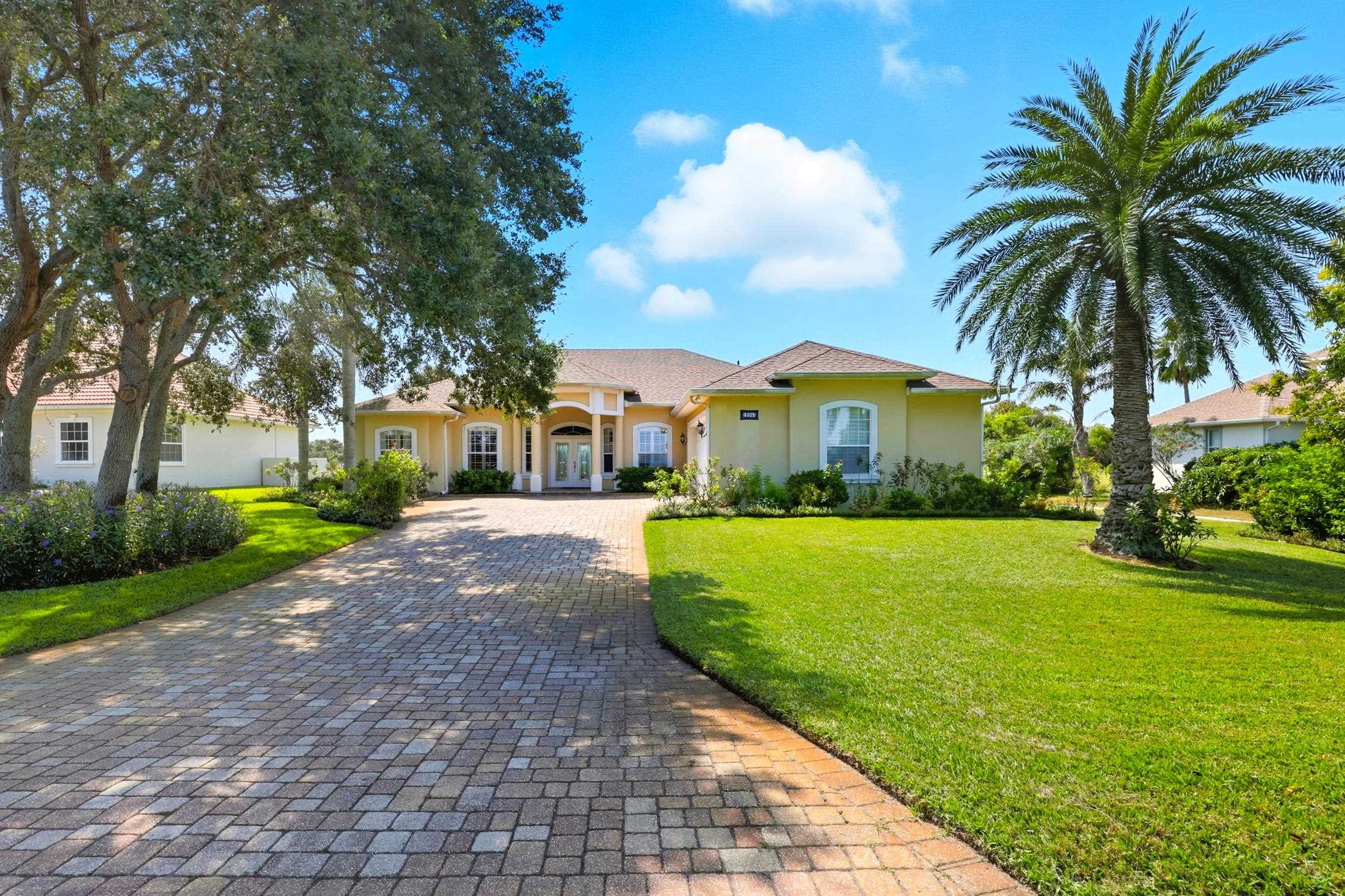 305 Marsh Point Circle St. Augustine, FL 32080 - Photo 52 of 82 Mediterranean / spanish-style home with decorative driveway, a front yard, and stucco siding