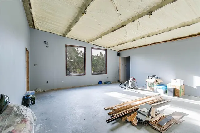a view of a livingroom with furniture