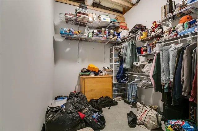 a view of a storage & utility room
