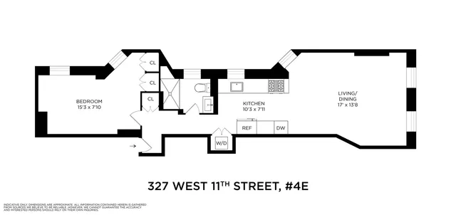 $1,150,000 | 327 West 11th Street, Unit 4E | West Village