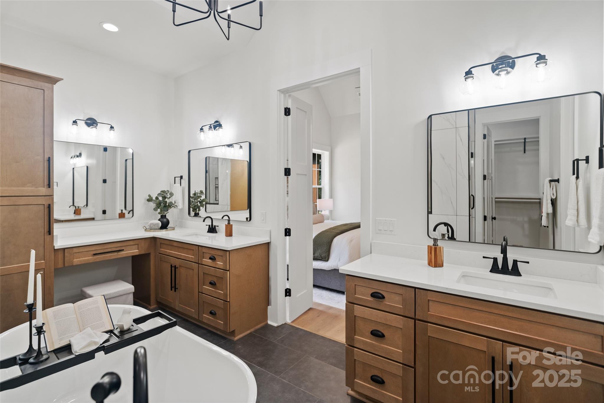 5015 Lancaster Highway Monroe, NC 28112 - Photo 45 of 46 a spacious bathroom with a double vanity sink double and mirror