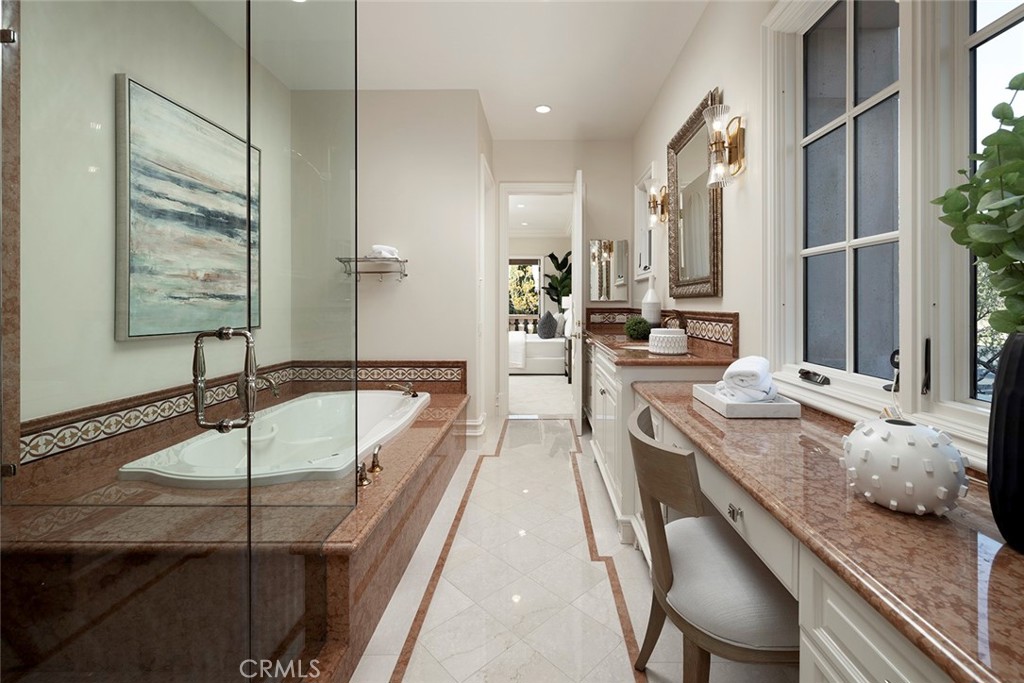 26 Deep Sea Newport Coast, CA 92657 - Photo 47 of 50 a large kitchen with kitchen island a large window