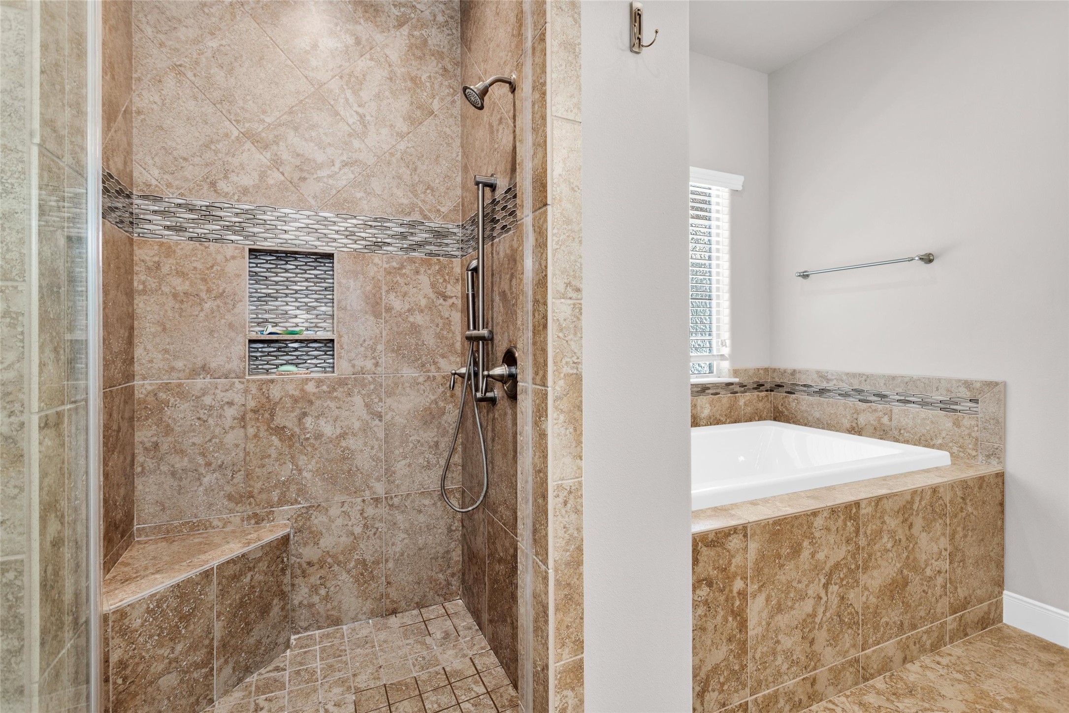11781 Walding Road Montgomery, TX 77356 - Photo 23 of 47 Gorgeous tile work in the primary ensuite.
