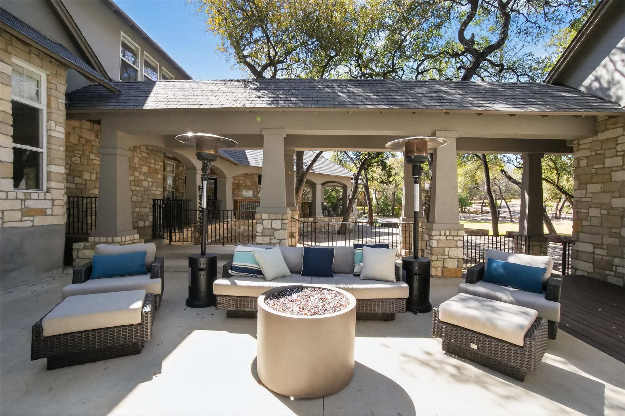 3627 Stoneridge Road, Unit 1 Austin, TX 78746 - Photo 30 of 39 View of patio / terrace featuring an outdoor hangout area
