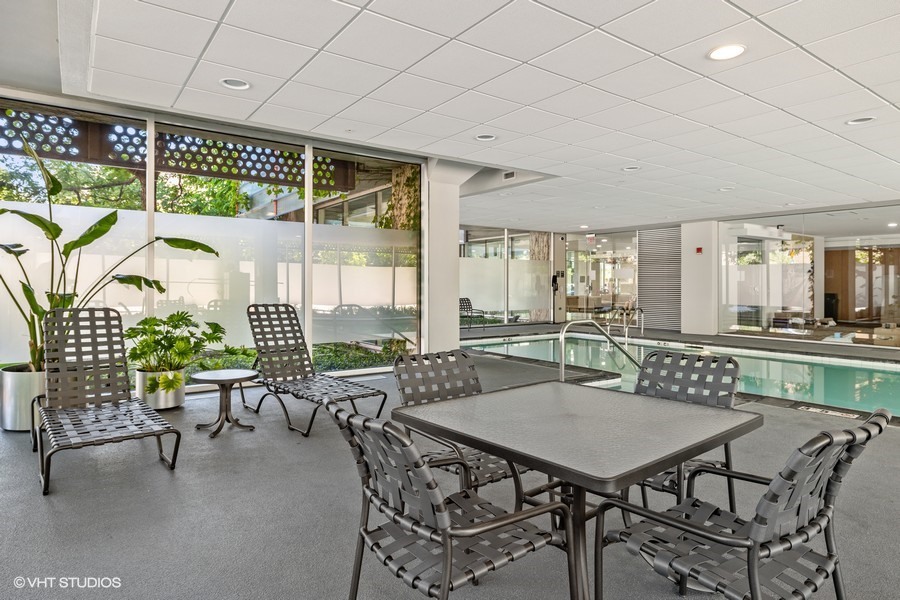 800 Elgin Road, Unit 604 Evanston, IL 60201 - Photo 17 of 17 a view of a dining room with furniture window and outside view