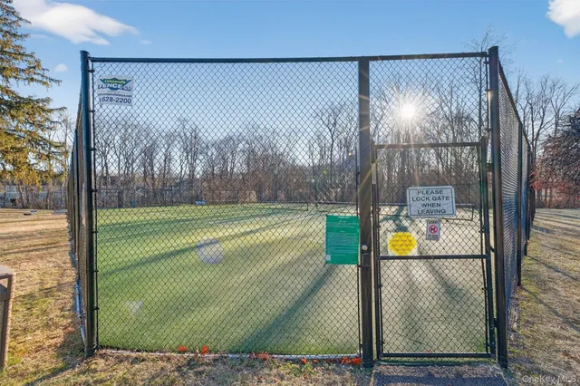 a view of swimming pool with a back yard
