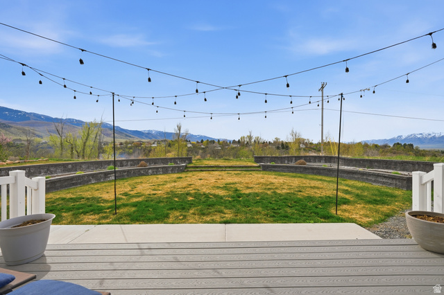 638 Canyon Rim Road Smithfield, UT 84335 - Photo 43 of 56 Deck featuring a mountain view