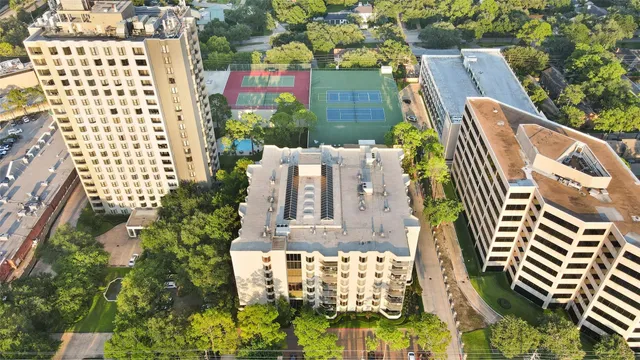 an aerial view of city