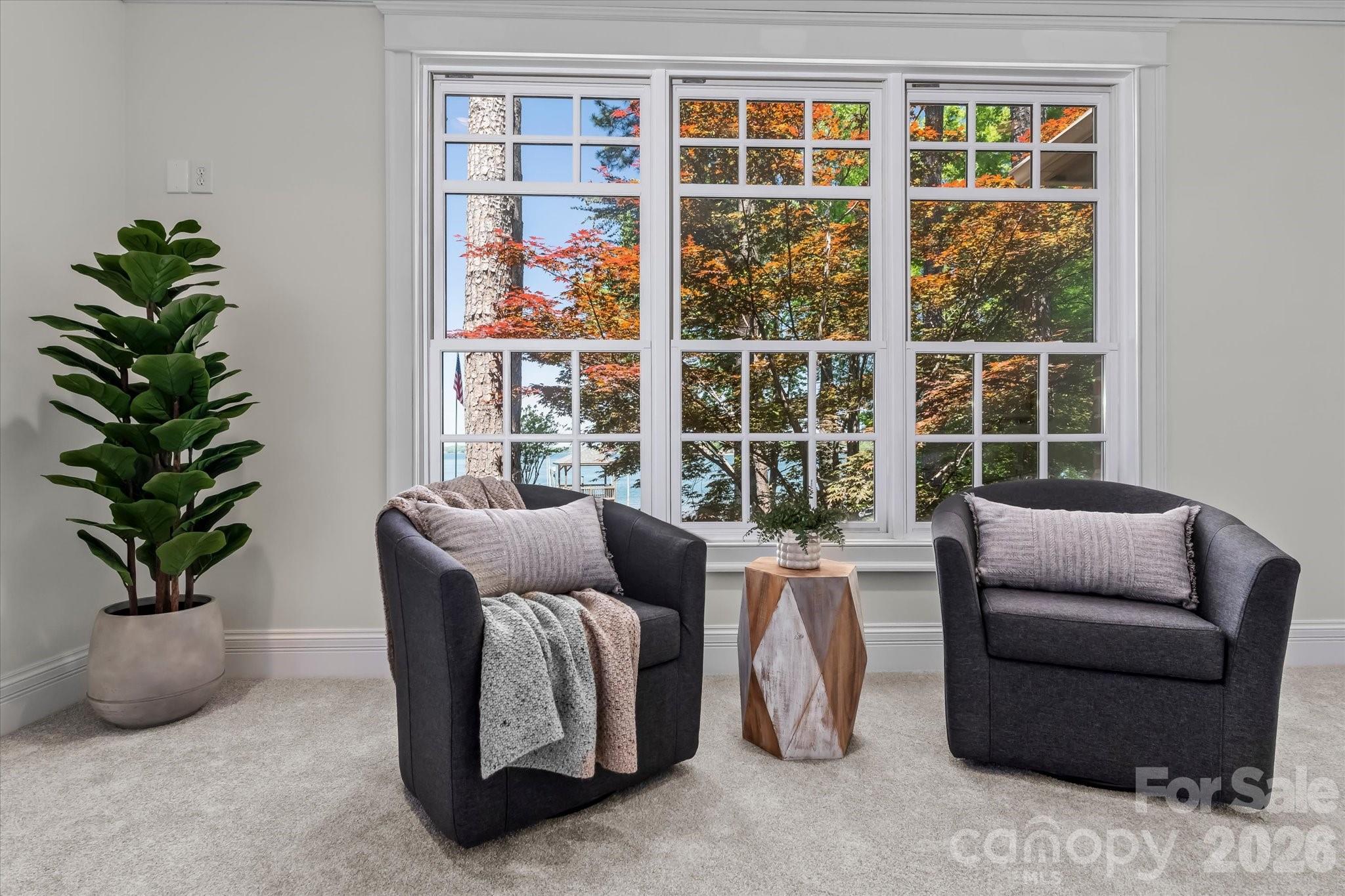 17821 Carlow Road Cornelius, NC 28031 - Photo 15 of 45 a living room with furniture and a potted plant