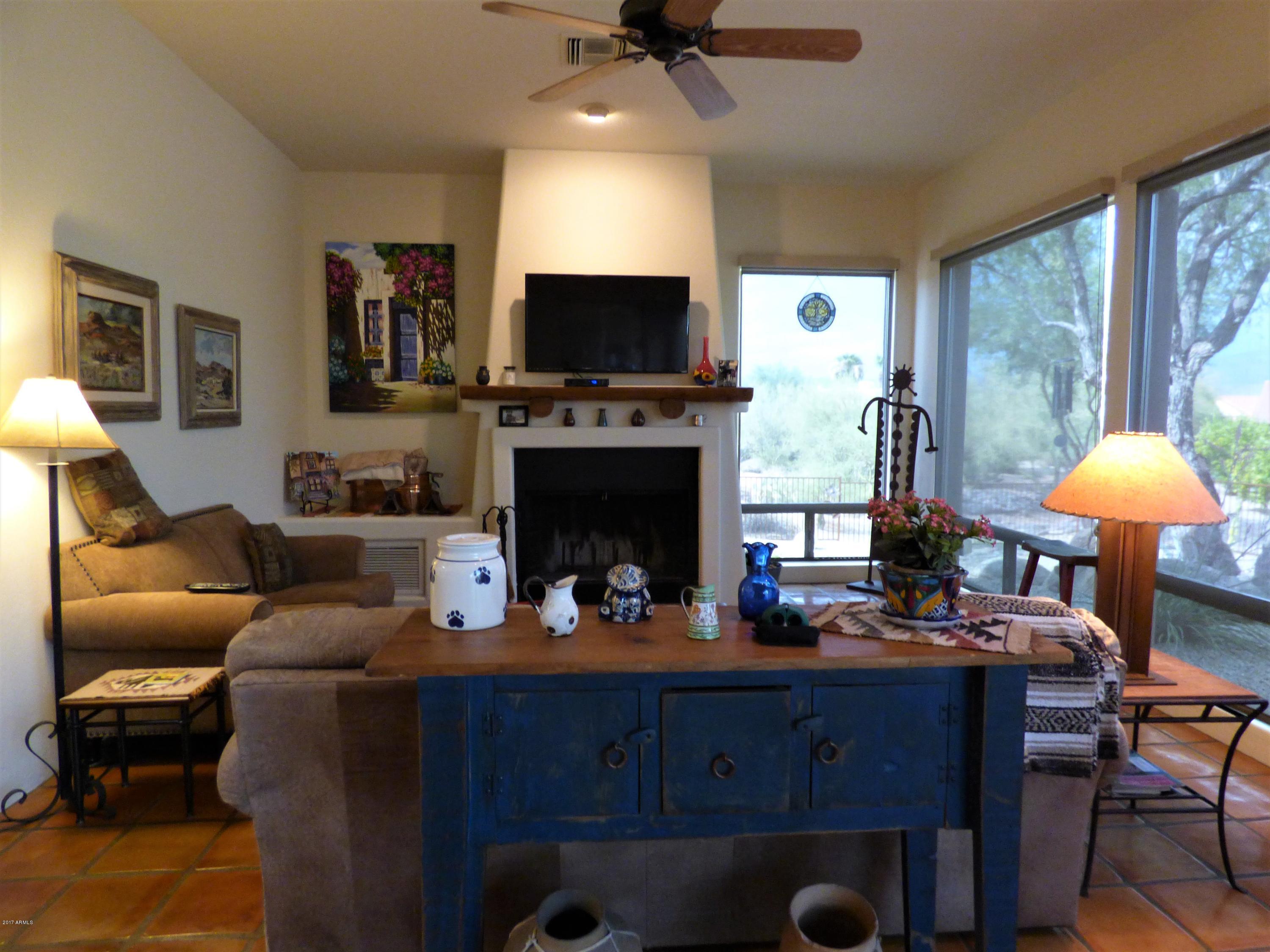 26701 North Aguila Road Rio Verde, AZ 85263 - Photo 7 of 24 Family Room with fireplace