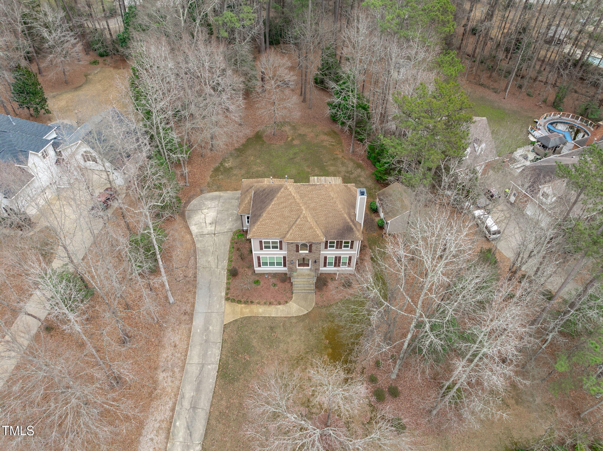 6016 Heatherstone Drive Raleigh, NC 27606 - Photo 38 of 40 a view of swimming pool and mountain view