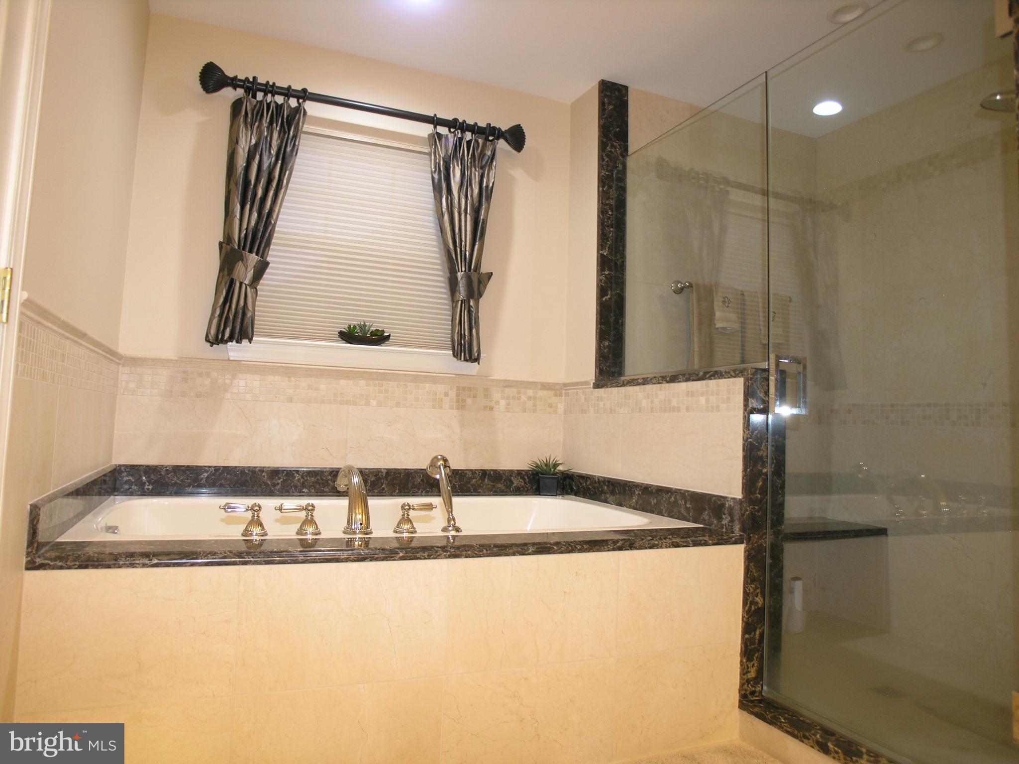 118 Casey Lane Bensalem, PA 19020 - Photo 20 of 28 Soaking Tub/Glass and tile Shower