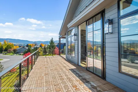 a city view from a balcony