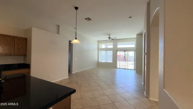 a view of gallery with windows