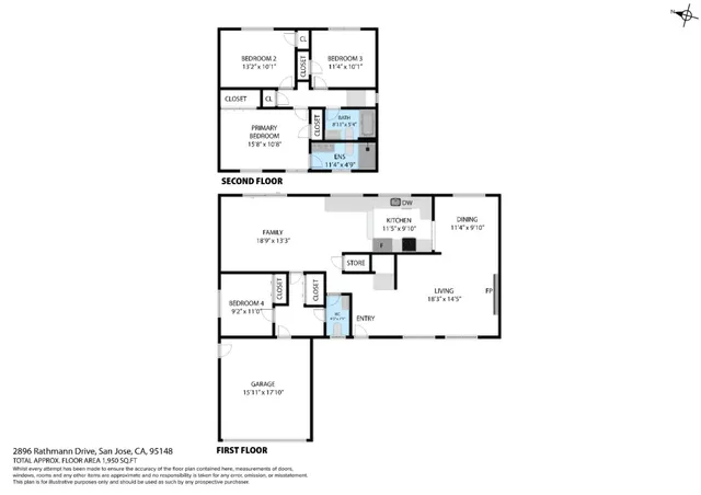 $1,788,000 | 2896 Rathmann Drive, San Jose, CA 95148